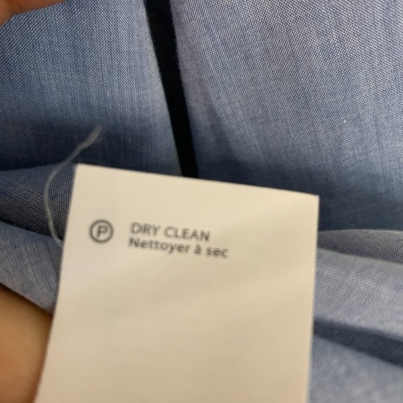 Vince Mens Button Down Shirt Light Blue - Picture 5 of 10